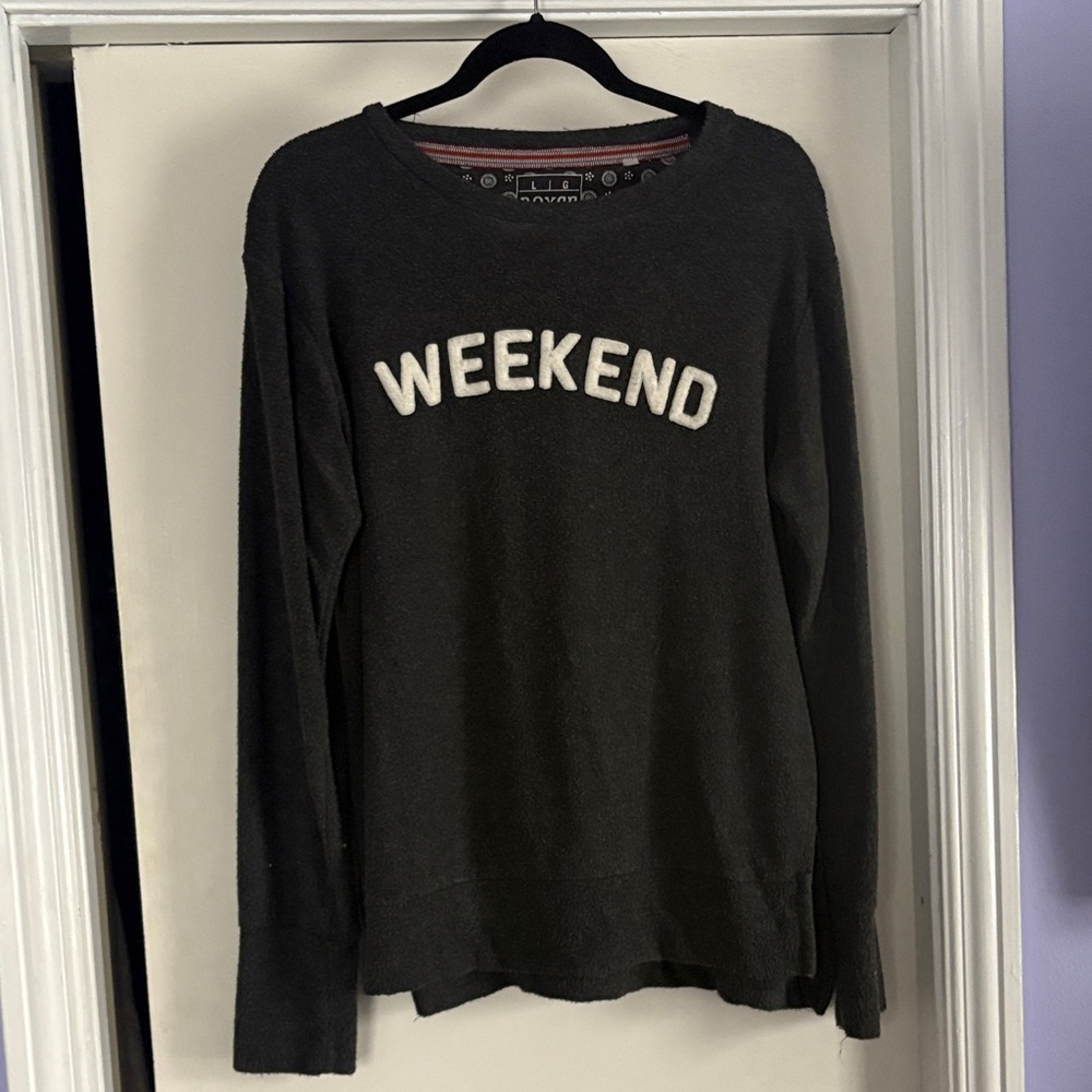 Grey Weekend Sweatshirt with side-vents